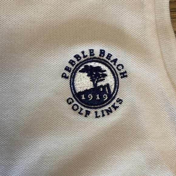 Ralph Lauren Golf Sleeveless Classic Slim Fit Polo with Pebble Beach Logo - Picture 3 of 6